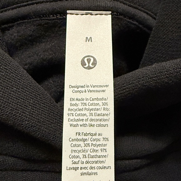 Lululemon Steady State SuperLoft Hoodie Sweatshirt Black Medium - Picture 6 of 8